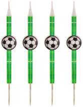 Świeczki Tort Ciasto Gol! PIŁKA NOŻNA 4szt.