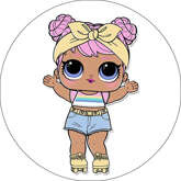 Opłatek tortowy 29 cm, LOL SURPRISE 1 szt.