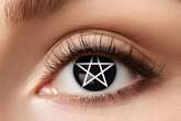 Soczewki tygodniowe, CZARNE Biały PENTAGRAM
