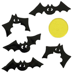 Dekoracja Żelowa na Szybę NIETOPERZE Halloween