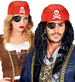 Zestaw PIRATA Bandana Opaska na Oko Kolczyk 