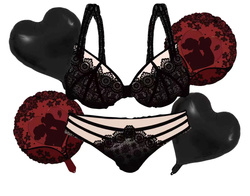 Zestaw Balonów Foliowych Bielizna Walentynki 6szt