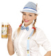 Mucha MUSZKA Bawarska Niebieska Romby OKTOBERFEST