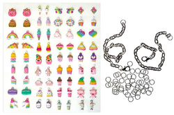 Bransoletki z Zawieszkami DIY Łańcuszek Rainbow