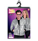 Kurtka Bluza Bomberka Cekinowa Unisex Srebrna XXL