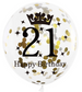 Zestaw balonów 21 urodziny 6 szt.