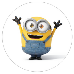 Opłatek tortowy 29 cm, Minionki 1 szt.