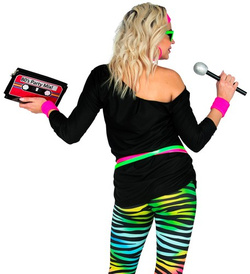 Koszulka Bluzka Usta Róż Czarna I Love Disco XXL