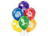 Balony lateksowe 12 cali, zabawne dino, 6 szt.