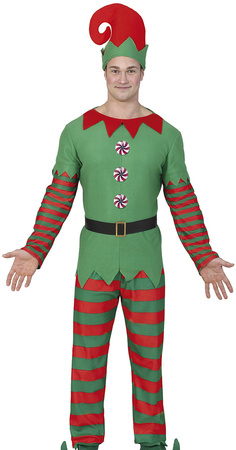 Strój Kostium ELF Elfa Skrzat Pomocnik Mikołaja, M