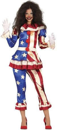 Kostium Strój KLAUN Clown Halloween, 36-38 S