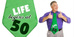 Krawat "LIFE BEGINS AT 50", 1 szt.