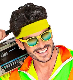 OPASKA Na Głowę Neonowa ŻÓŁA Disco