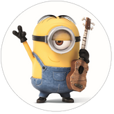 Opłatek tortowy 14 cm, Minionki 1 szt.