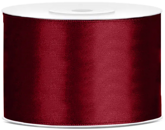 Tasiemka satynowa, bordowa, 50mm/25m