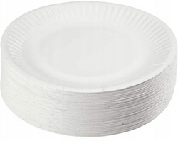 Talerzyki Papierowe Białe 15cm 100szt.