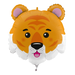 Balon foliowy Głowa Tygrysa 28" 71 cm, 1 szt.
