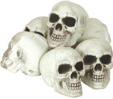 Ozdoba Dekoracja CZASZKI Czacha Halloween 8cm 6szt