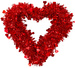 Czerwone SERCE Dekoracyjne Walentynki Ozoba 40cm