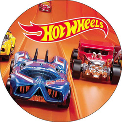 Opłatek tortowy 29 cm, Samochody Hot Wheels 1szt.