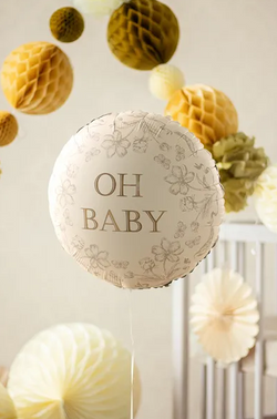 Balon Foliowy OH BABY Baby Shower Urodziny 45cm