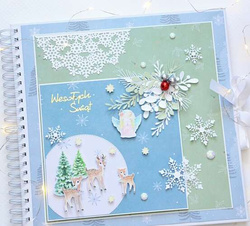 Naklejki Świąteczne Brokatem SARENKI ANIOŁKI 27szt