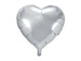 Balon foliowy Serce, srebrny, 45cm, 1 szt.