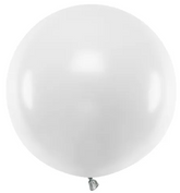 Balon okrągły 60 cm, Pastel Pure White