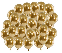 Balony Glossy złote, 12cm 1szt.