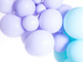 Balony Pastelowe Fioletowe Urodziny 12cm 100szt.