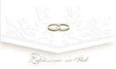 Zaproszenia ślubne, 1 szt
