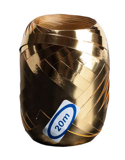 Kokon wstążka 20 m, 0,5 cm, złota, 1 szt.