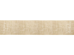 Bieżnik jutowy Merry Christmas, biały, 50x250cm