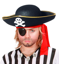 Czapka Kapelusz PIRATA Piracka Piratów CZASZKA