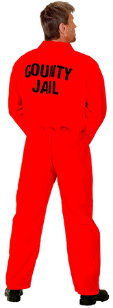 Strój Kostium Skazaniec WIĘZIEŃ Psychopata, S