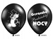 Balony na Wieczór Panieński, czarne, 1 szt.