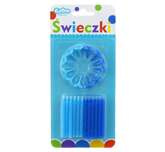 Świeczki urodzinowe 24/12, kolekcja niebieska