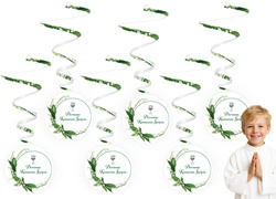 Świderki dekoracyjne Komunia KONWALIE 6szt.