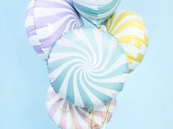 Balon foliowy Cukierek,45cm,jasny niebieski 1szt.