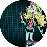 Opłatek tortowy 14 cm, 1 szt. Monster High
