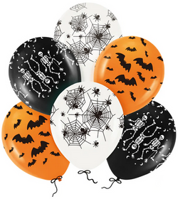Balon Halloween 12cali 6szt.