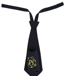 Krawat z Kieszonką na Butelkę 18 Urodziny