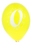 Balony z cyfrą 0, 5 szt.