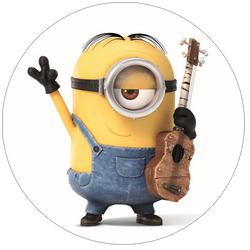 Opłatek tortowy 20 cm, Minionki 1 szt.