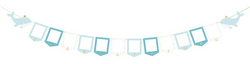 Girlanda z RAMKAMI na ZDJĘCIA Niebieska 10,5x15cm