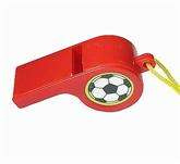 Gwizdek kibica Klasyczny, czerwony, 1 szt.