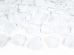 Tuba z płatkami róż, biały, 40cm 1 szt.