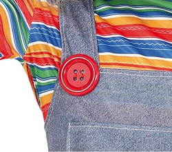 Kostium Strój Sukienka Horror Szmaciana Lalka 5-6l