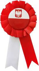 Kotylion narodowy Biało-czerwoni 1 szt.