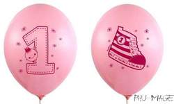 Balony "Trampek - Numer 1" różowy, 1 szt.